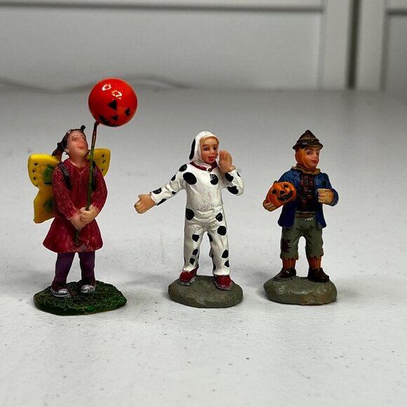 Lemax Spooky Town Trick-Or-Treat Fun Halloween Figurine Set Of 3 From 2008 - Picture 5 of 8